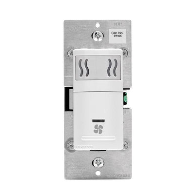 Leviton Decora 5 amps Single Pole Single Pole Humidity Sensor/Fan Control White