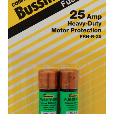 Bussmann 25 amps Dual Element Time Delay Fuse 2 pk