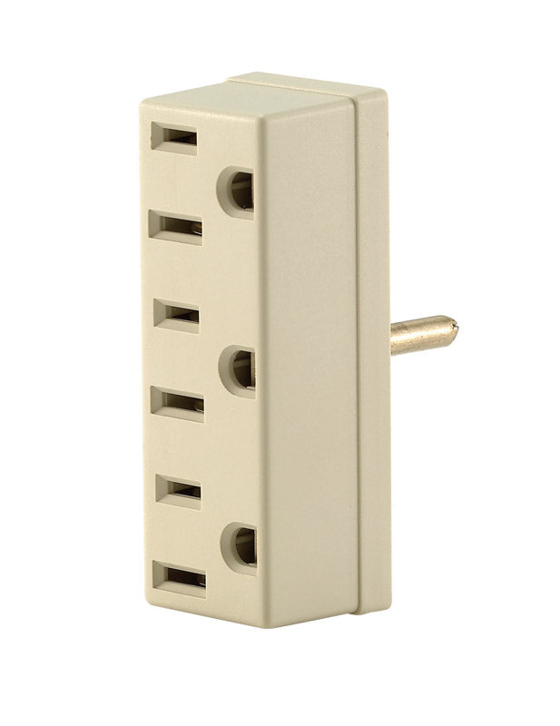 Leviton Grounded 3 outlets Outlet Adapter