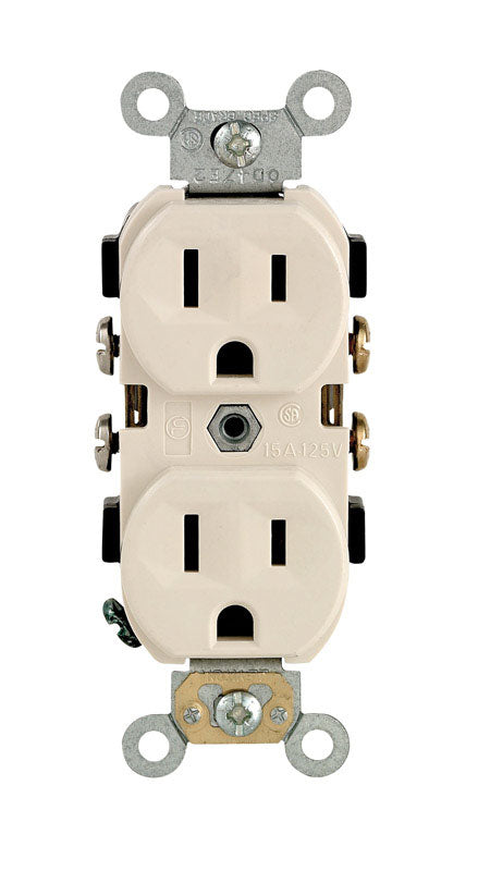 Leviton 15 amps 125 V Duplex Light Almond Outlet 5-15R