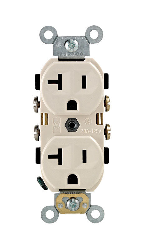 Leviton 20 amps 125 V Duplex Light Almond Outlet 5-20R