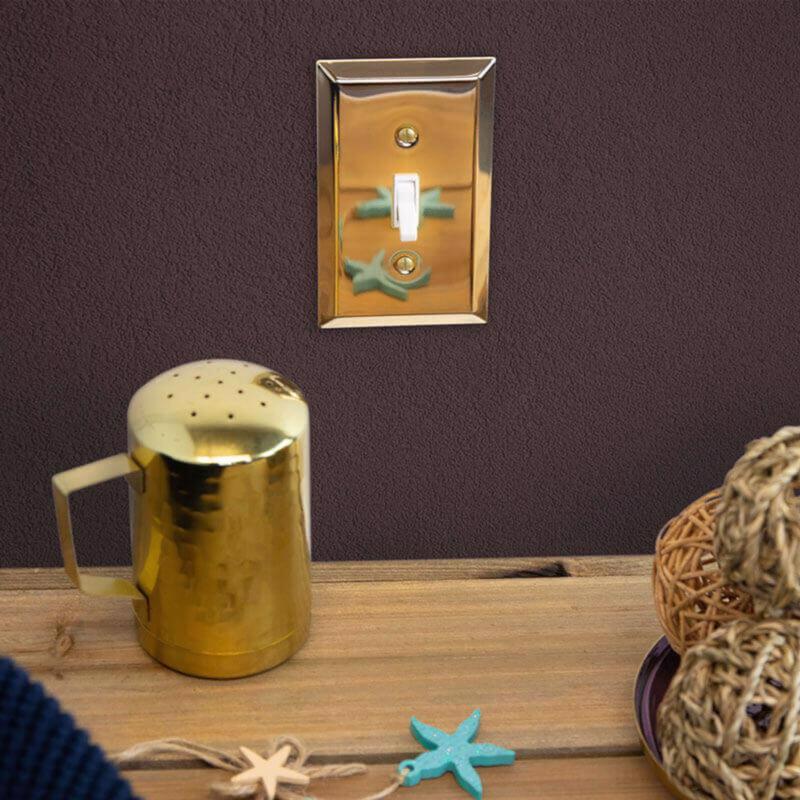 Amerelle Century Polished Brass 2 gang Stamped Steel Toggle Wall Plate