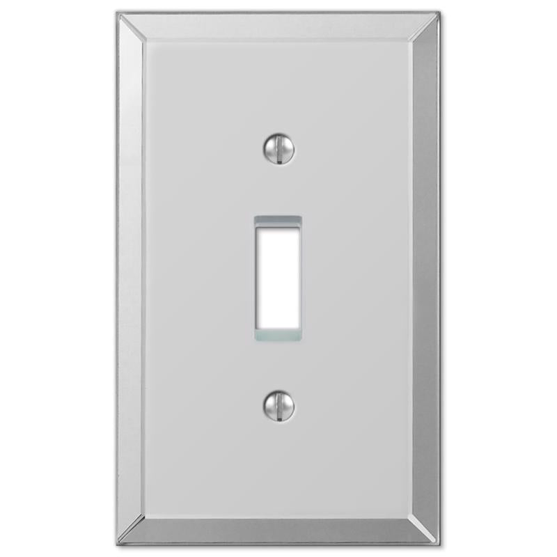 Amerelle Mirror Clear 1 gang Acrylic Toggle Wall Plate
