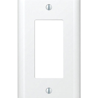 Amerelle Devon White 1 gang Stamped Steel Decorator Wall Plate