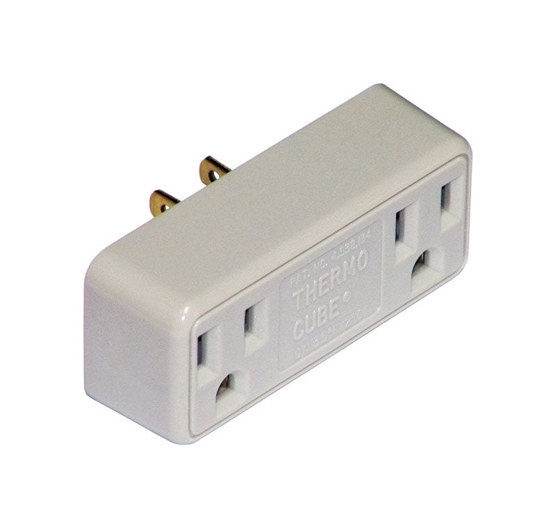 Thermocube Non-Polarized 2 outlets Thermostatically Controlled Outlet