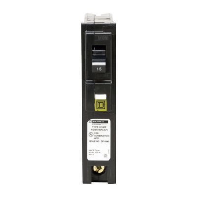 Square D HomeLine 15 amps Arc Fault Single Pole Circuit Breaker