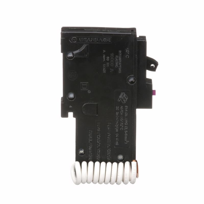 Square D HomeLine 15 amps Arc Fault/Ground Fault Single Pole Circuit Breaker