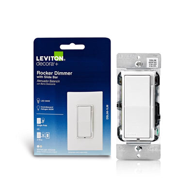 Leviton Decora Multicolored 600 W Rocker Dimmer Switch