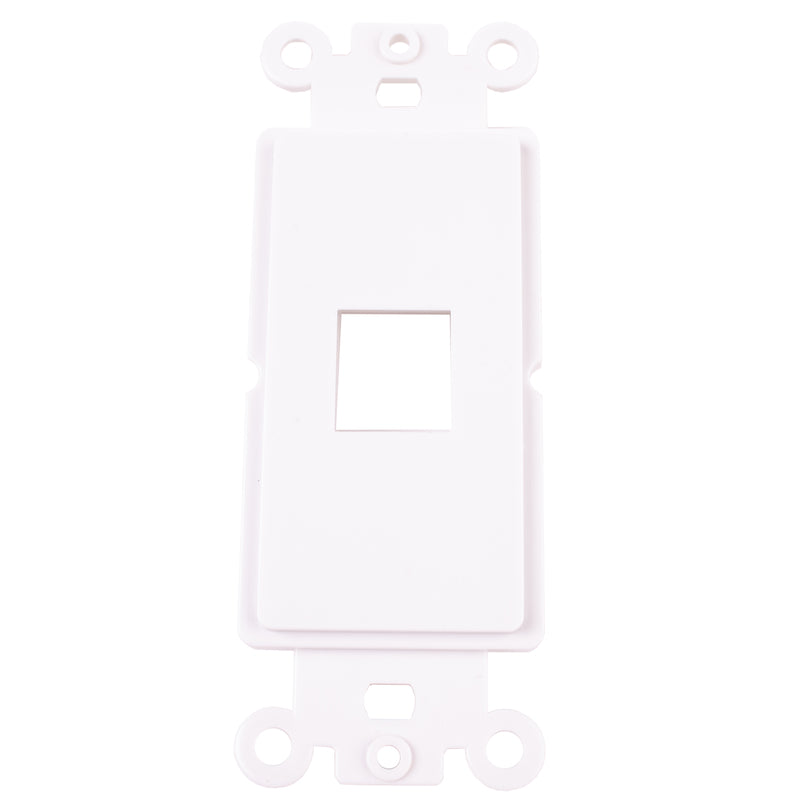 Monster Just Hook It Up White 1 gang Plastic Keystone Wall Plate