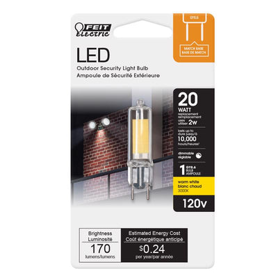 Feit T4 GY8.6 LED Bulb Warm White 20 Watt Equivalence