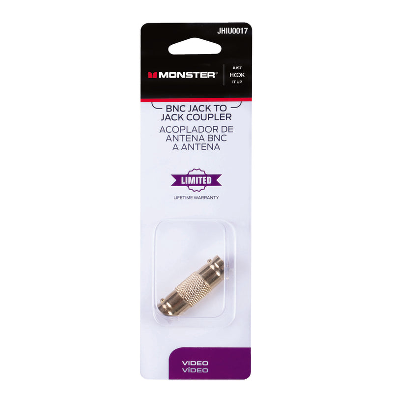 Monster Just Hook It Up Push-On Dual F Coaxial Connector