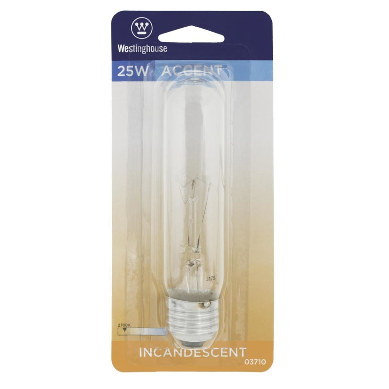 Westinghouse 25 W T10 Tubular Incandescent Bulb E26 (Medium) White