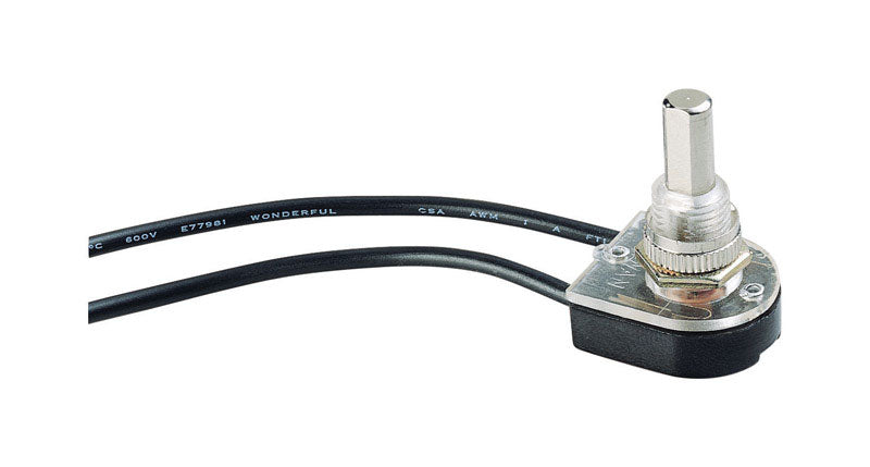 Gardner Bender 10 amps Single Pole Push Button Switch Silver