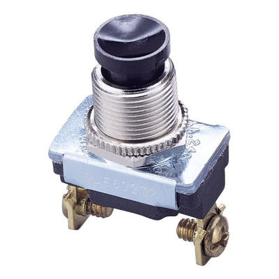 Gardner Bender 6 amps Push Button Momentary Switch Black
