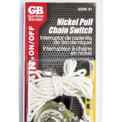 Gardner Bender Nickel Pull Chain Switch