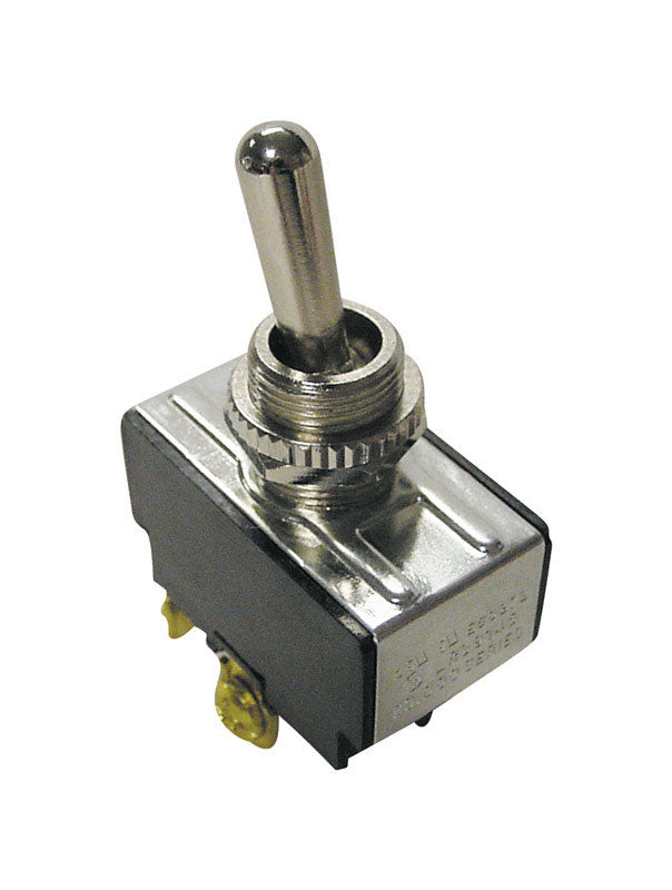 Gardner Bender 20 amps Single Pole Toggle Switch Black/Silver