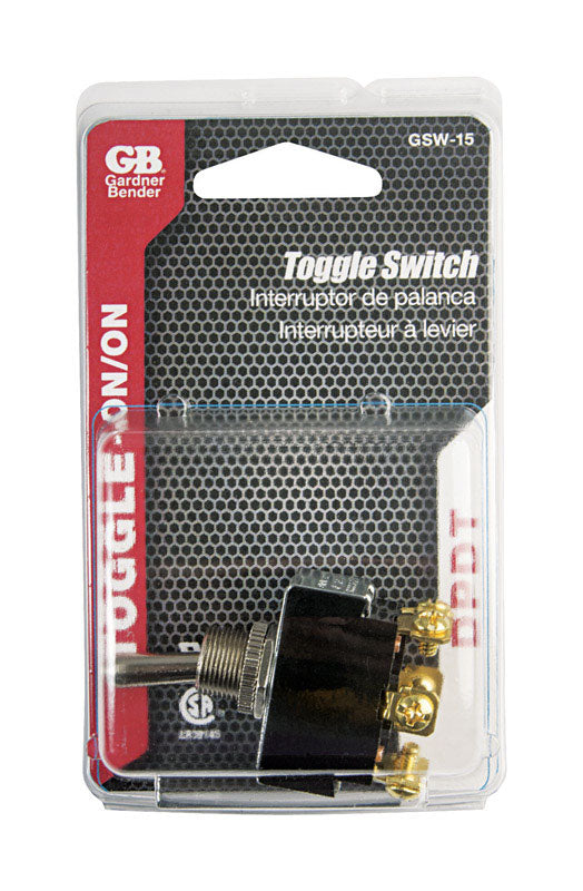 Gardner Bender 20 amps Double Pole Toggle Switch Silver
