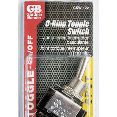 Gardner Bender 21 amps Toggle O-Ring Switch Black/Silver