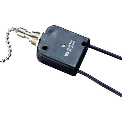 Gardner Bender 6 amps Pull Chain Switch Black/Silver