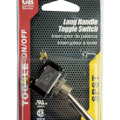 Gardner Bender Single Pole Toggle O-Ring Switch Silver
