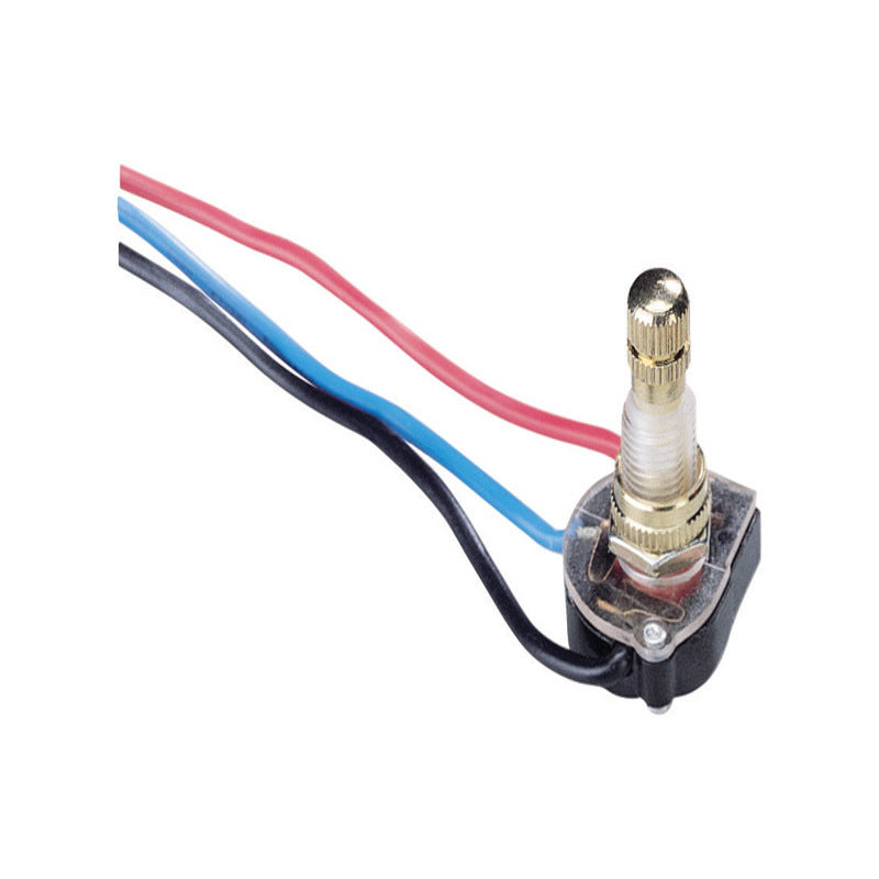 Gardner Bender 6 amps Double Pole Rotary Switch Brass