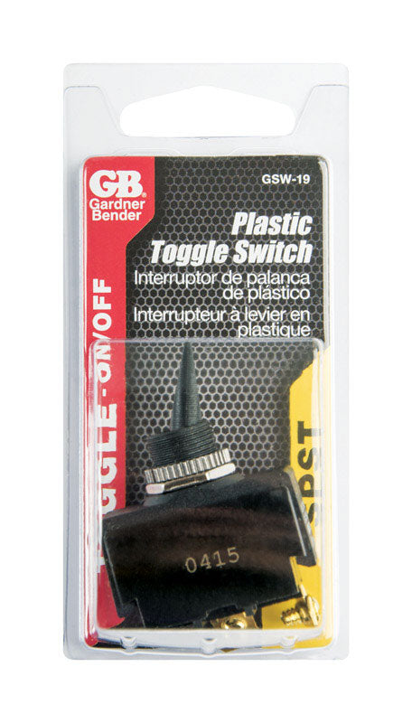 Gardner Bender Toggle Switch Black