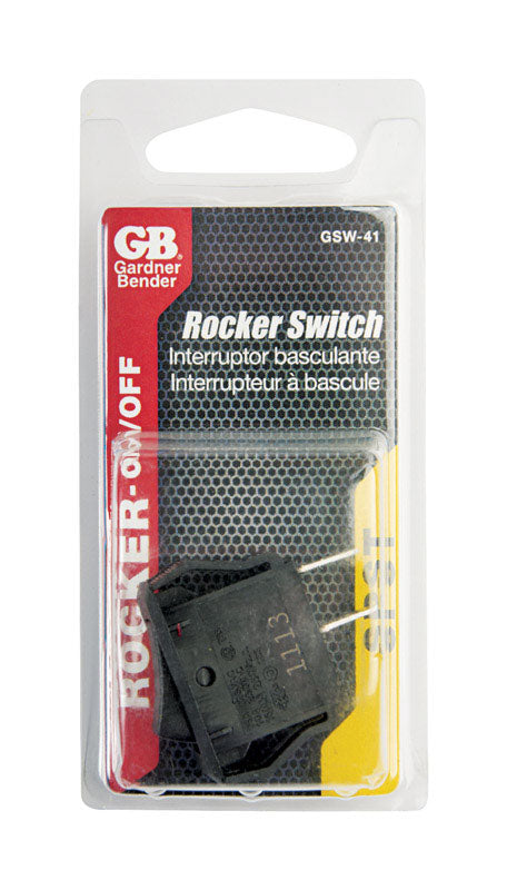 Gardner Bender 16 amps Rocker Switch Black