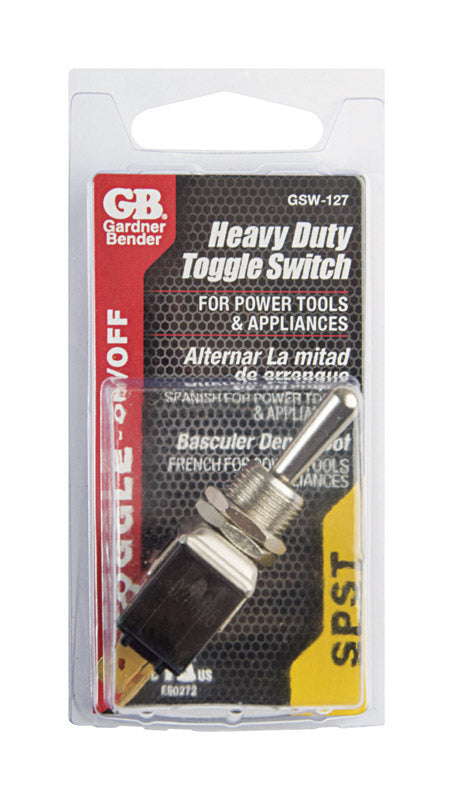 Gardner Bender Toggle Toggle Tab Switch Silver