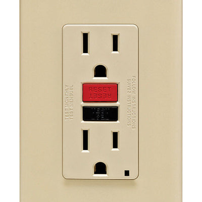 Leviton 15 amps 125 V Ivory GFCI Outlet 5-15R