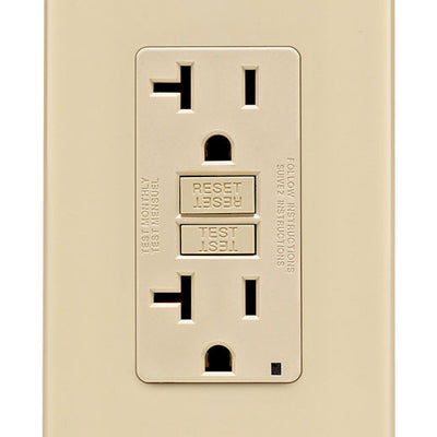 Leviton 20 amps 125 V Ivory GFCI Outlet 5-20R