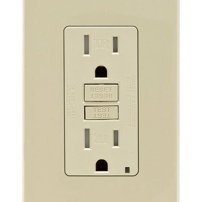Leviton 15 amps 125 V Ivory Outlet/Wallplate 5-15R