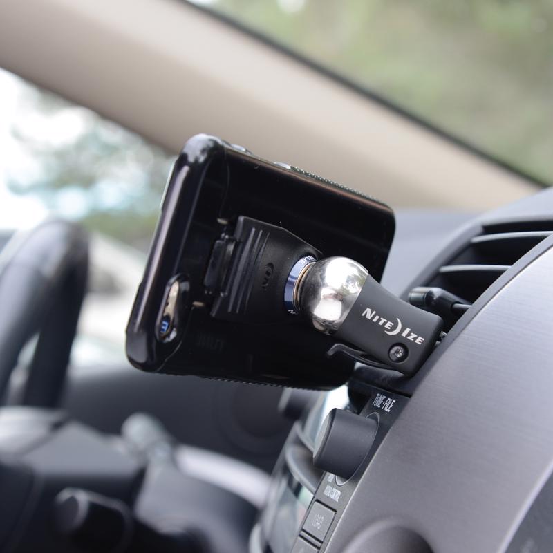 Nite Ize Steelie Black/Silver Cell Phone Car Vent Mount For Universal