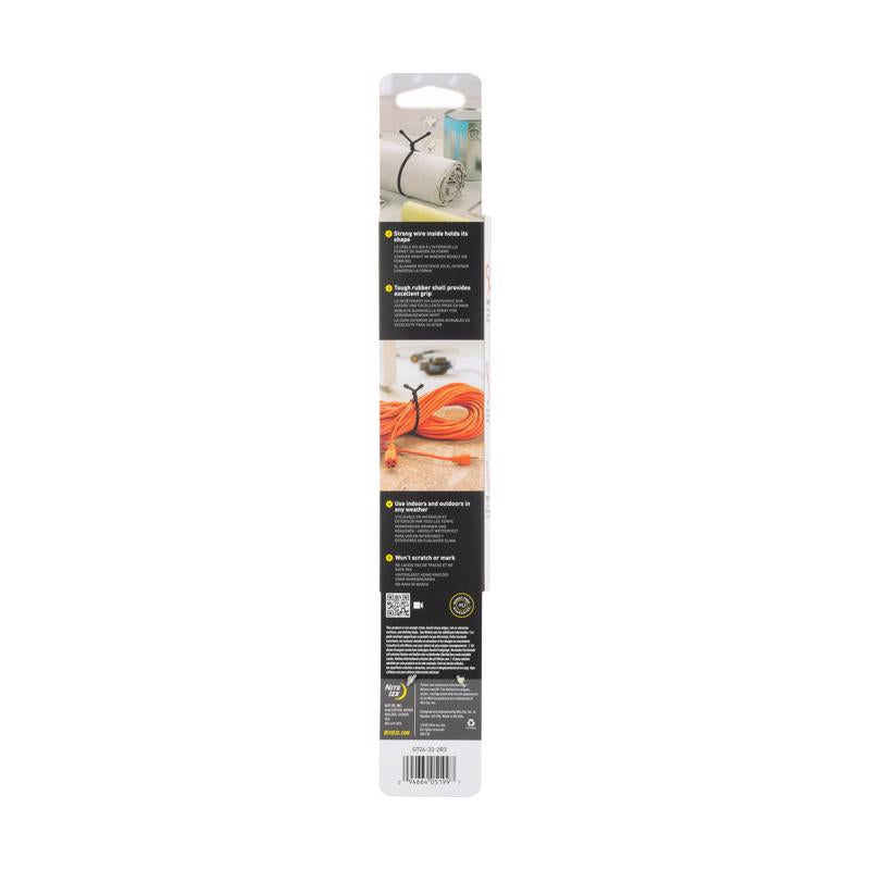 Nite Ize Gear Tie 24 in. L Yellow Twist Ties 2 pk