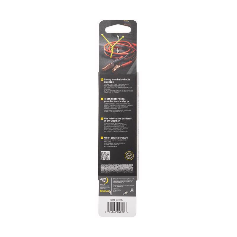 Nite Ize Gear Tie 18 in. L Yellow Twist Ties 2 pk
