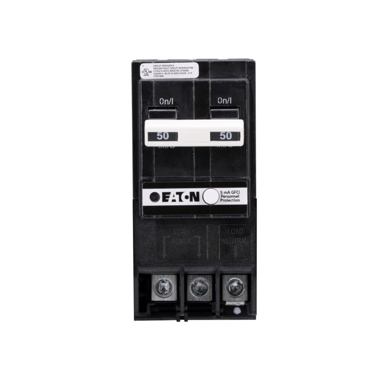 Eaton 50 amps GFCI 2-Pole Circuit Breaker w/Self Test