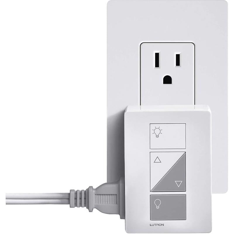 Lutron Caseta White 100 W Plug-In Smart-Enabled Dimmer Switch w/Remote Control