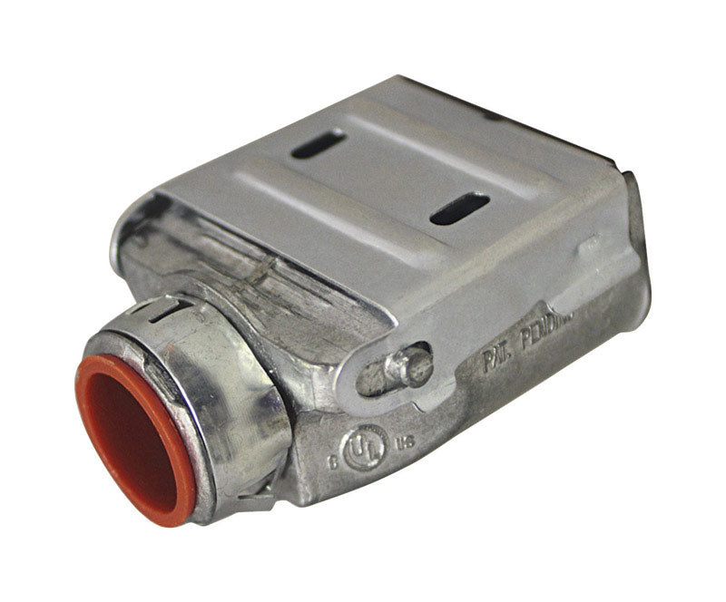 Sigma Electric Double Snap Lock 3/8 in. D Die-Cast Zinc Duplex Connector For AC, MC and FMC/RWFMC 1