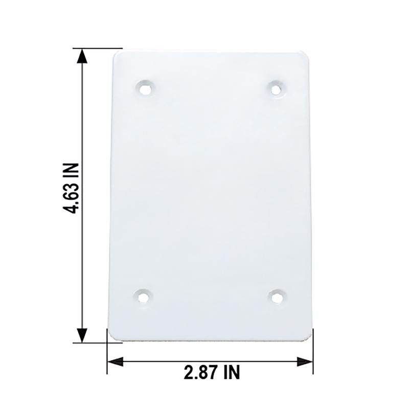 Sigma Electric Rectangle Plastic 1 gang 4.63 in. H X 2.87 in. W Flat Box Cover