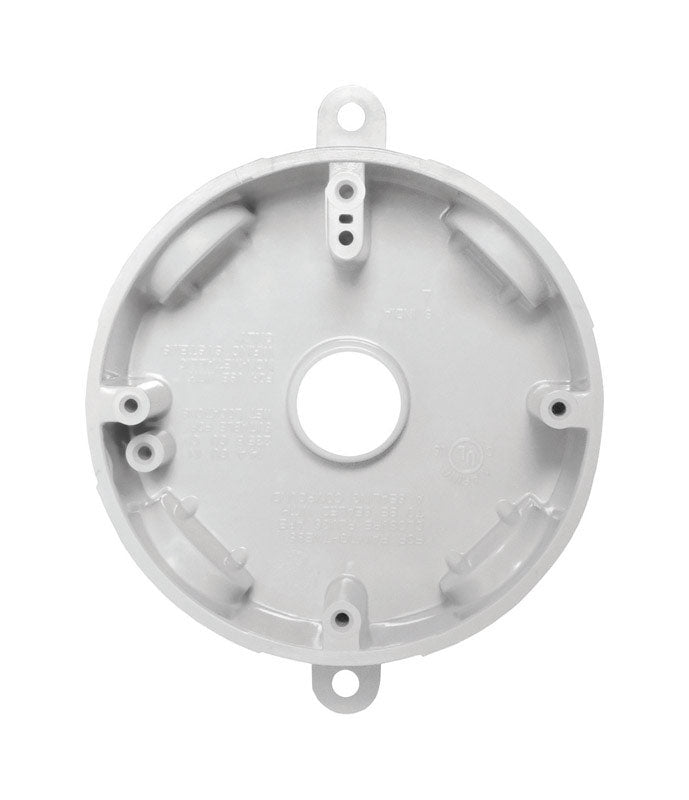 Sigma Electric New Work 14.8 cu in Round Plastic Weatherproof Box White
