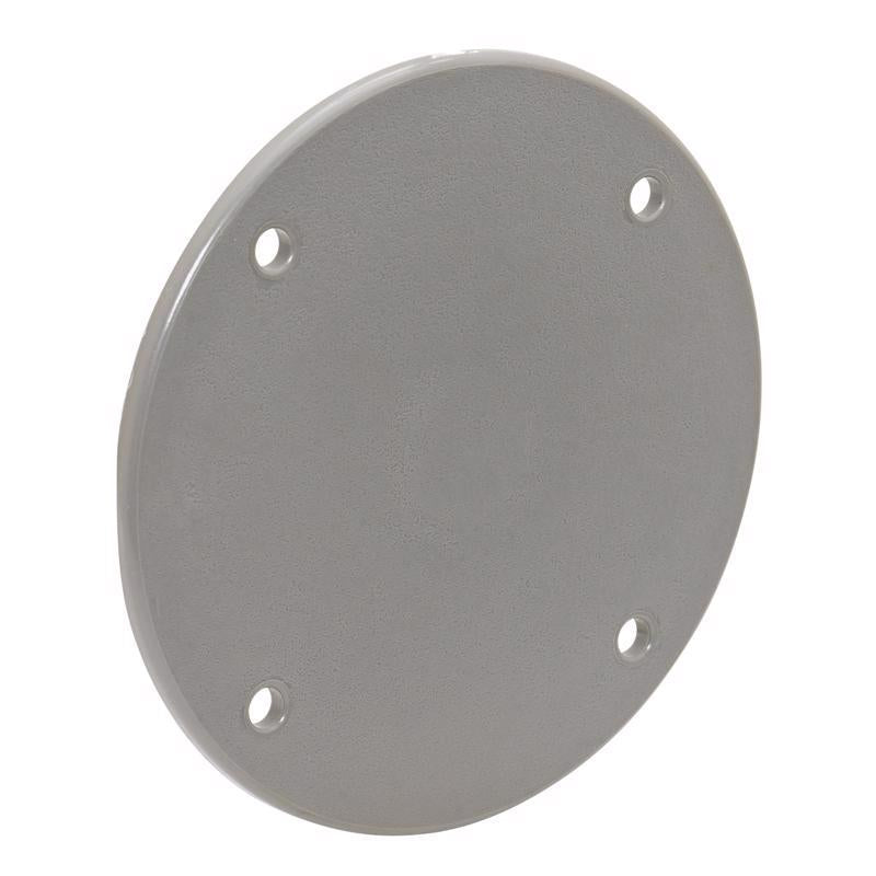 Sigma Electric Round Plastic 4.29 in. H X 4.29 in. W Flat Box Cover