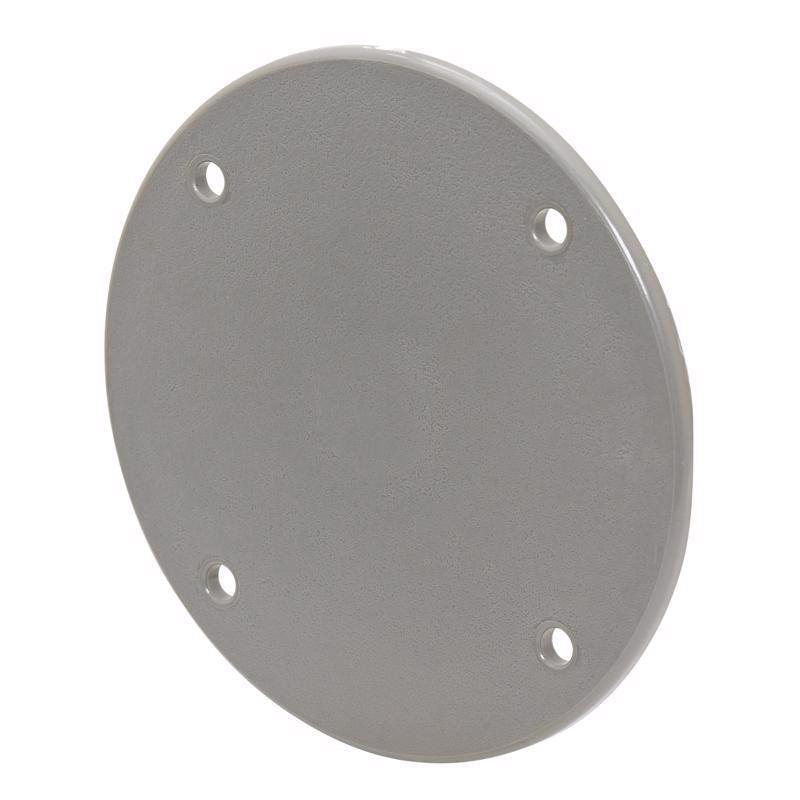 Sigma Electric Round Plastic 4.29 in. H X 4.29 in. W Flat Box Cover