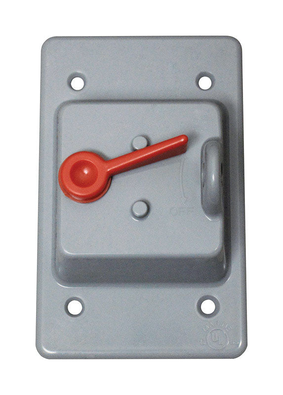 Sigma Electric Rectangle Plastic 1 gang 4.76 in. H X 3.01 in. W Toggle Switch Cover
