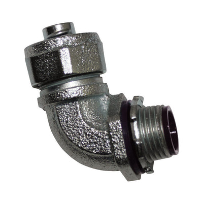 Sigma Electric ProConnex 1 in. D Zinc-Plated Iron 90 Degree Connector For Liquid Tight
