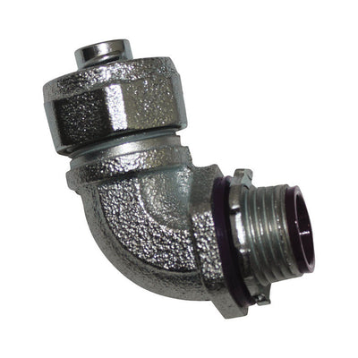 Sigma Electric ProConnex 1/2 in. D Zinc-Plated Iron 90 Degree Connector For Liquid Tight