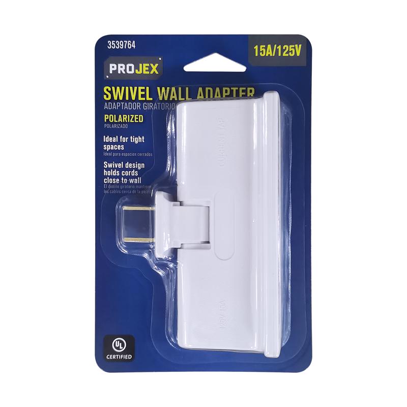 Projex Grounded 3 outlets Swivel Tap Adapter
