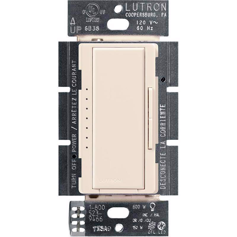 Lutron Maestro Light Almond 150 W 3-Way Dimmer Switch