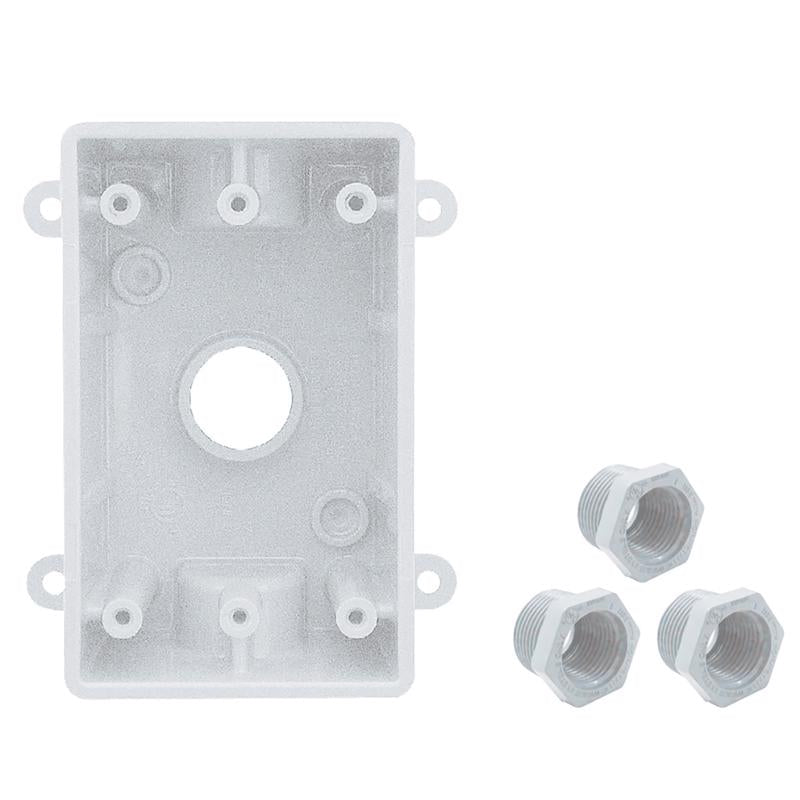 Sigma Electric New Work 16.3 cu in Rectangle Plastic 1 gang Weatherproof Box White