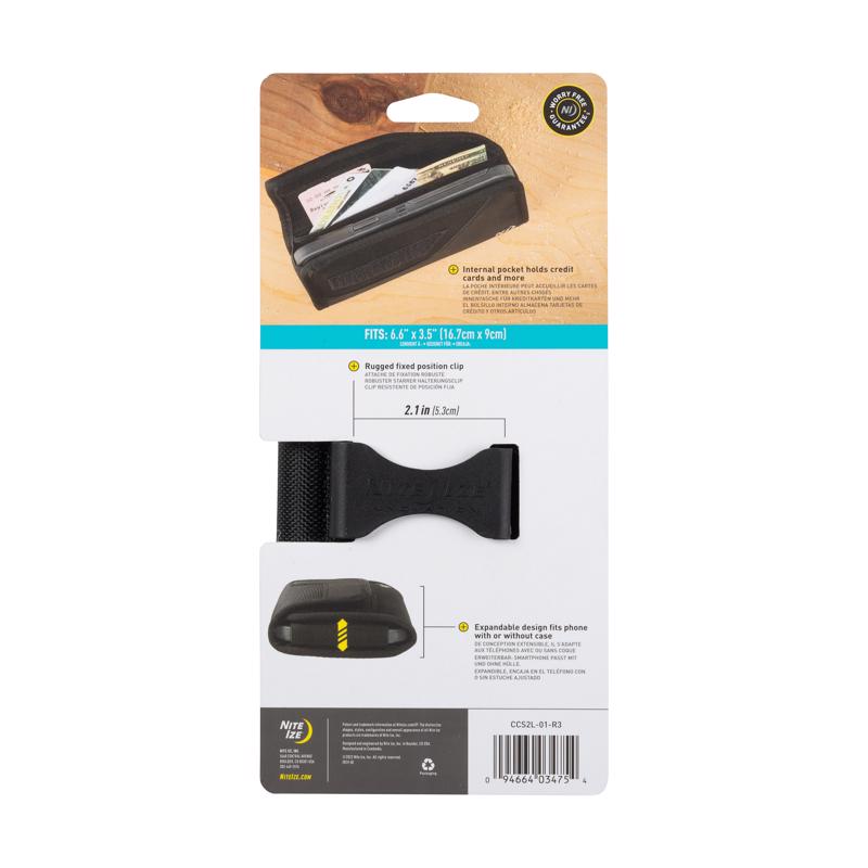 Nite Ize Clip Case Black XXL Sideways Cell Phone Case For Universal