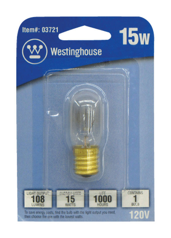 Westinghouse 15 W T7 Tubular Incandescent Bulb E17 (Intermediate) Warm White