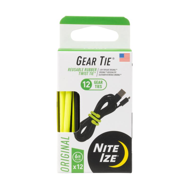 Nite Ize Gear Tie 6 in. L Assorted Twist Ties 12 pk